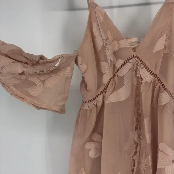 LOVERS + FRIENDS WISHFUL DRESS BLUSH FLORAL NEW - Picture 3 of 8